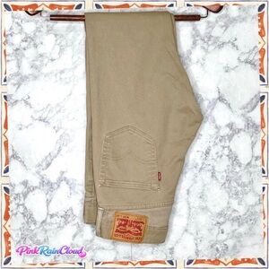 Levi’s Men’s 511 Slim Straight Fit Tan Denim Jeans 29x32 Unisex PinkRainCloud